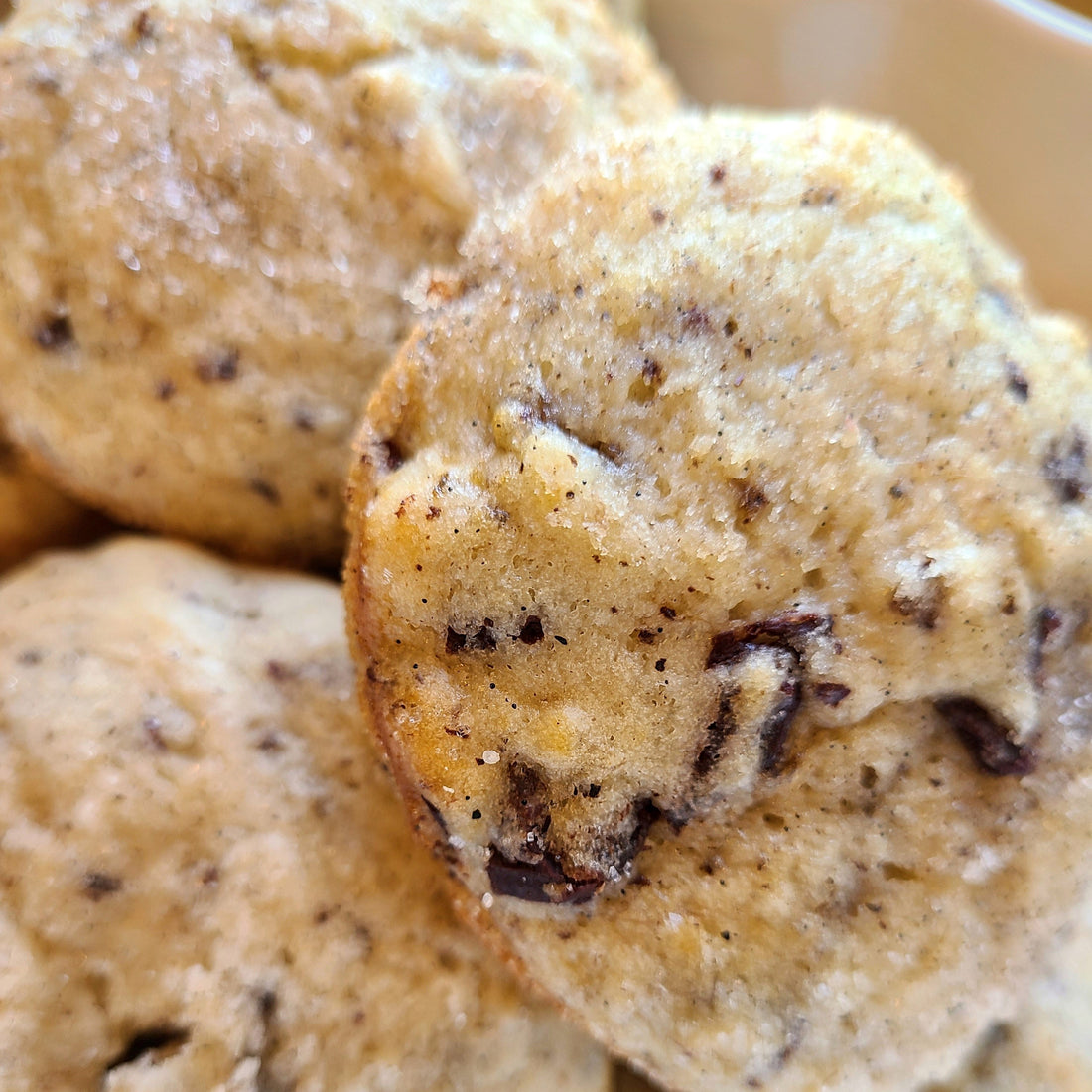 Banana chocolate chip muffins