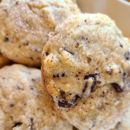 Banana chocolate chip muffins